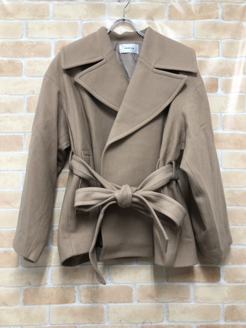 FRAY I.D フレイアイディー ビッグカラーショートコート FWFC244041 キャメル 1 111423648#4拍卖