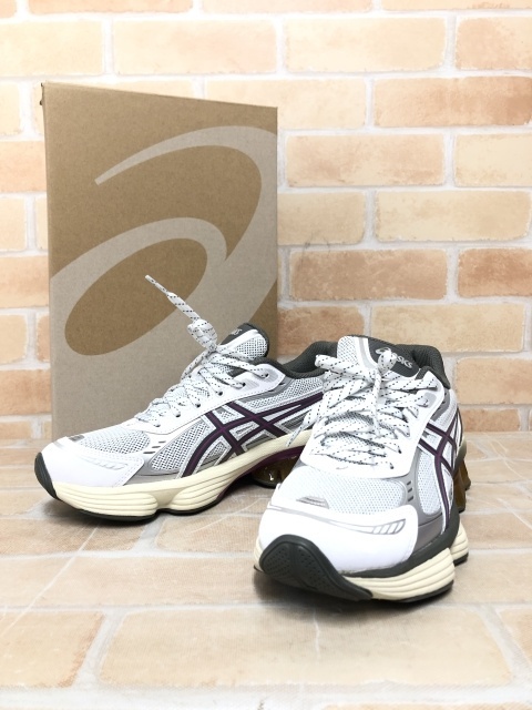箱付 asics アシックス GEL-KINETIC FLUENT 1203A591 ホワイト×グレー US6 111436783#5拍卖