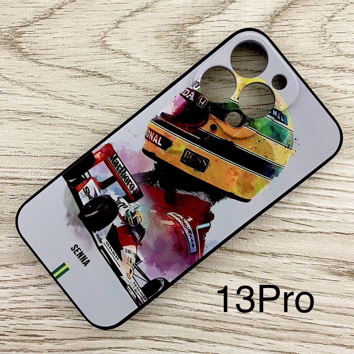 アイルトン・セナ アート iPhone 13 Pro ケース F1 マクラーレン ホンダ McLaren Honda スマホ拍卖
