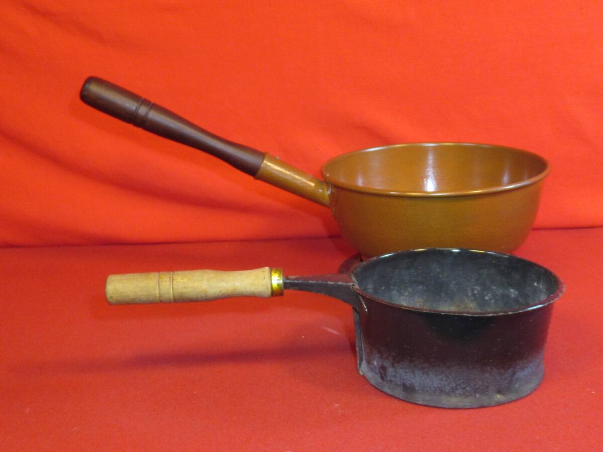 茶道具『台十能 木柄(銅色)+火起こし(鉄製)』炭手前 灰道具 検:茶事 茶道教室 表千家 裏千家 武者小路千家 千家十職 七事式 茶懐石拍卖