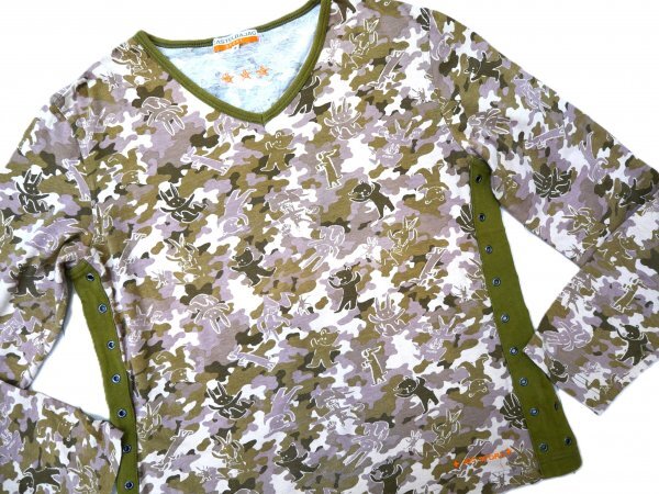 CASTELBAJAC カステルバジャック ★ 長袖 シャツ ★ ブラウン・カーキ・アニマル柄・刺しゅう入り拍卖