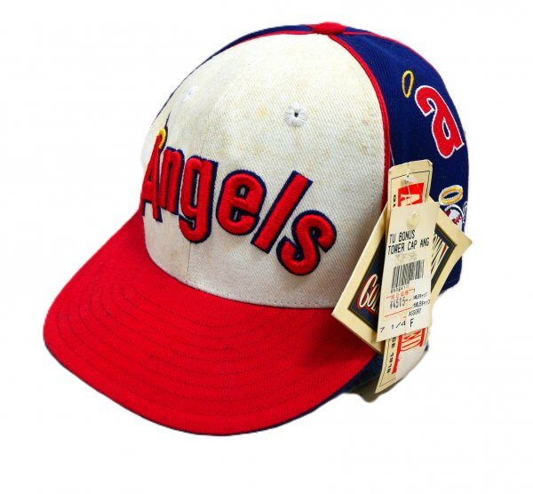 未使用 ヴィンテージ ロサンゼルス エンゼルス ANGELS ★ キャップ・帽子・野球帽 ★ ロゴマーク多め拍卖