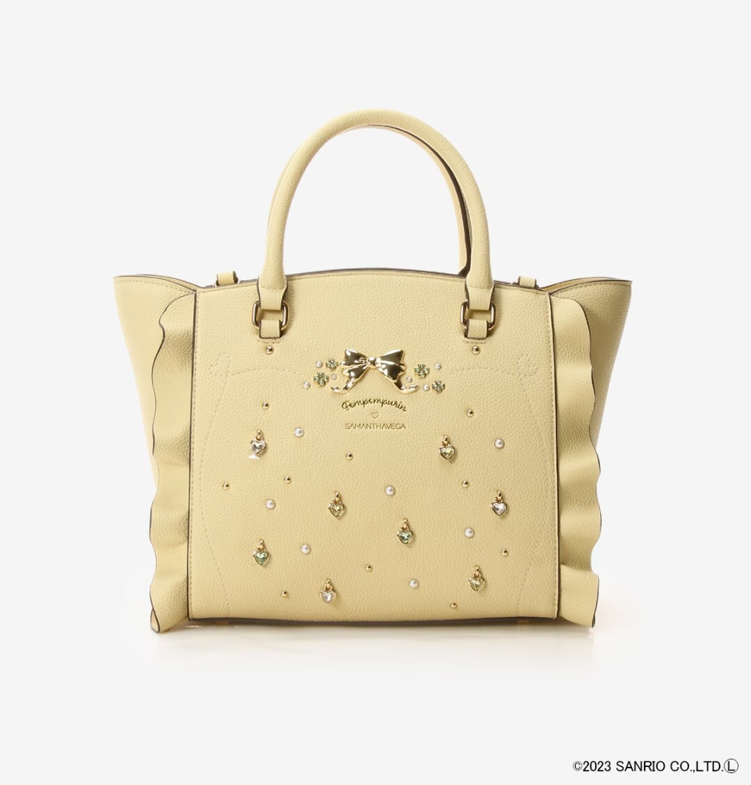 サマンサベガ ポムポムプリン フラッター 小 サンリオ バッグ Samantha Vega ハンドバッグ ショルダーバッグ 2way拍卖
