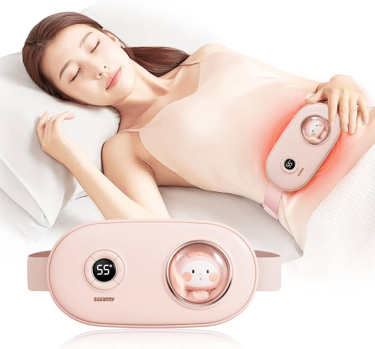 801641 腰EMS 温熱ベルト腰サポーター 腹部 ホットベルト5種類調節 3段階ヒーター電熱式 B09NZS4F56拍卖