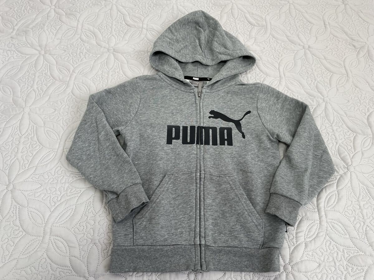 used◆120◆PUMA プーマ フルzip パーカ◆グレー拍卖