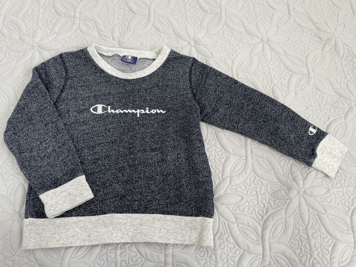 used◆120◆チャンピオン 長袖トレーナー◆MIX紺拍卖