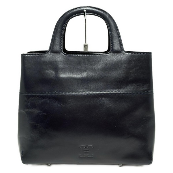 ヒロフ HIROFU ハンドバッグ - レザー ダークネイビー バッグ拍卖