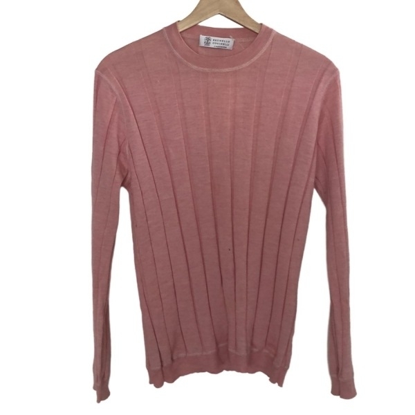 ブルネロクチネリ BRUNELLO CUCINELLI 長袖セーター/ニット サイズ48 XL - ライトピンク レディース クルーネック トップス拍卖
