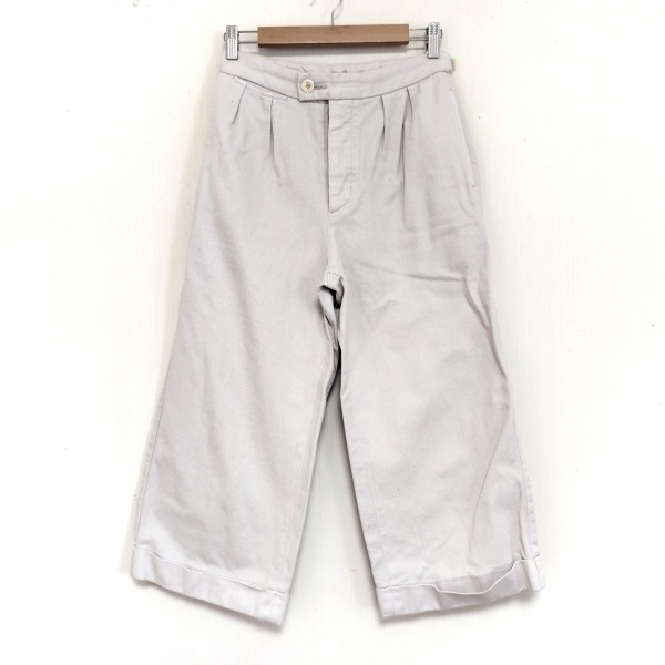 エムエイチエル MHL. パンツ サイズ1 S - ライトベージュ レディース クロップド(半端丈) ボトムス拍卖