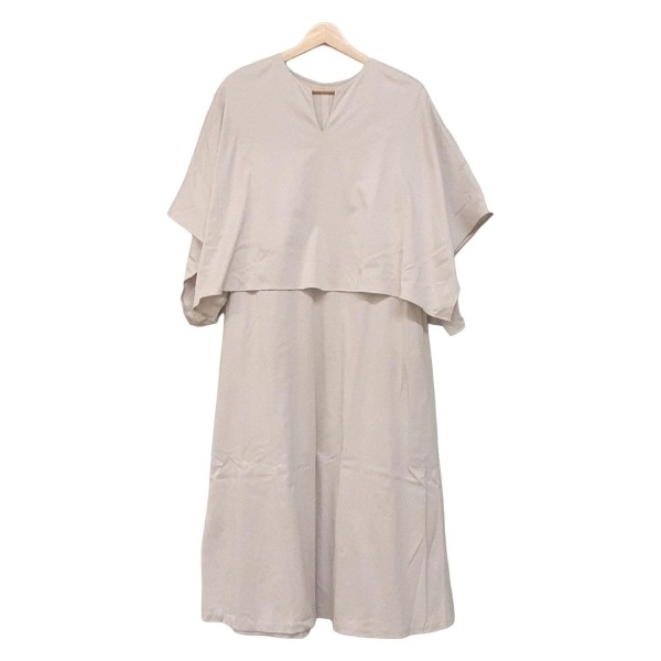 アドーア ADORE サイズ38 M - グレーベージュ レディース 七分袖/マキシ丈 美品 ワンピース拍卖