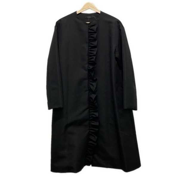 ヨーコ チャン YOKO CHAN サイズ38 M - 黒 レディース 長袖/フリル/春/秋 美品 コート拍卖