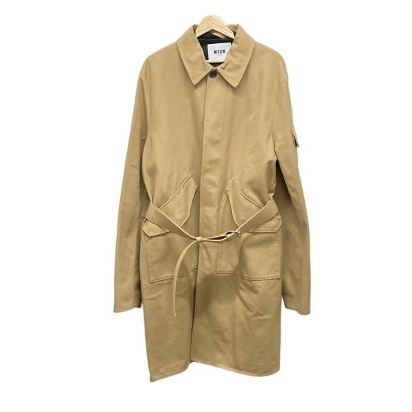 エムエスジィエム MSGM サイズ48 XL - ライトブラウン メンズ 長袖/秋/冬 美品 コート拍卖