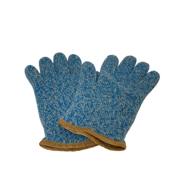 ポール スミス コレクション Paul Smith Collection - ウール、カシミヤ ライトブルー×ブルーグレー×アイボリー メンズ 手袋拍卖