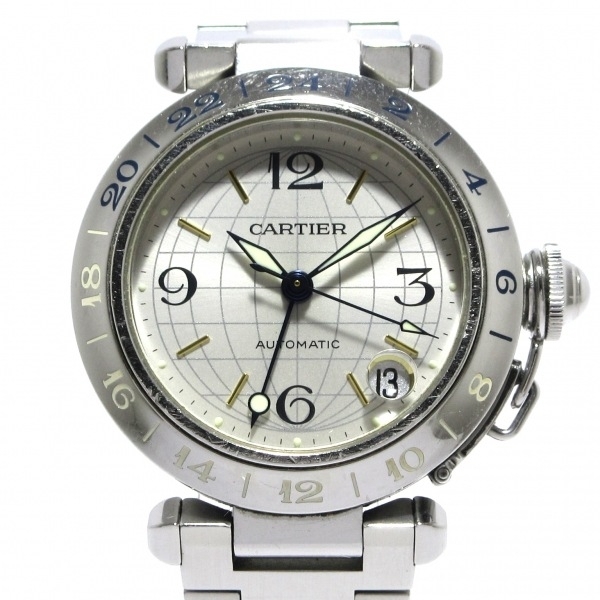 Cartier(カルティエ) 腕時計 パシャC メリディアンGMT W31029M7 ボーイズ SS シルバー拍卖
