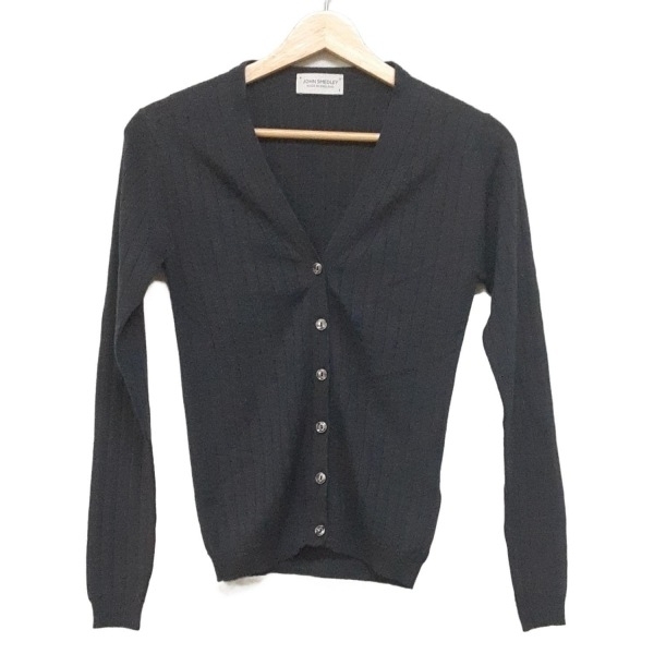 ジョンスメドレー JOHN SMEDLEY カーディガン サイズS - ダークグレー レディース 長袖 美品 トップス拍卖