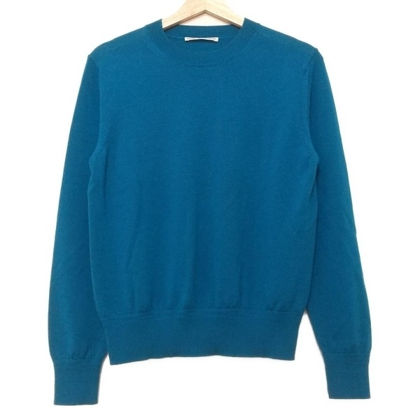 グランマママドーター GRANDMA MAMA DAUGHTER 長袖セーター/ニット サイズ1 S - ターコイズブルー レディース クルーネック トップス拍卖