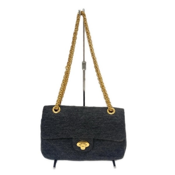 フォクシー FOXEY ショルダーバッグ - ダークグレー チェーンショルダー/キルティング バッグ拍卖