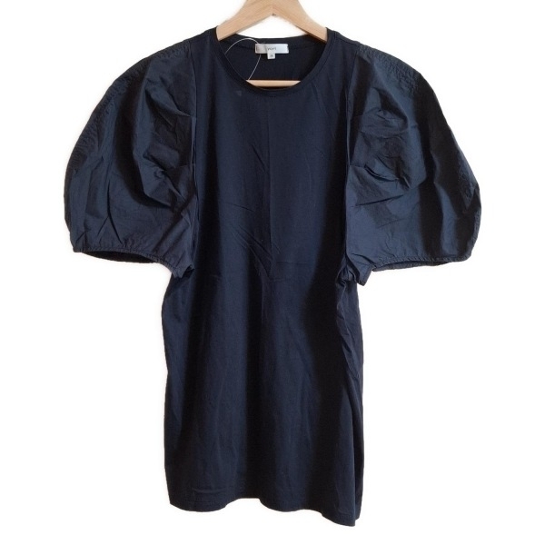 ヨリ yori 半袖カットソー サイズ38 M YR2111-059SM-2 - 黒 レディース クルーネック/パフスリーブ 美品 トップス拍卖