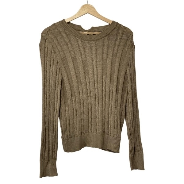 ダックス DAKS 長袖セーター/ニット サイズL - ベージュ レディース クルーネック 美品 トップス拍卖