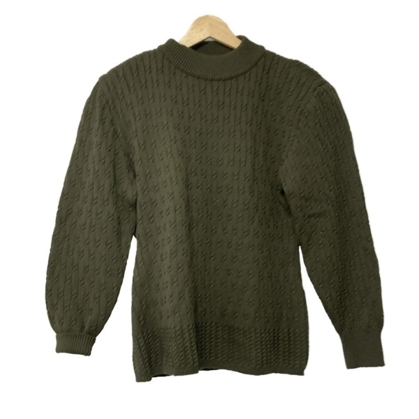 ダックス DAKS 長袖セーター/ニット サイズM - ダークグリーン レディース ハイネック/肩パッド取り外し可 新品同様 トップス拍卖