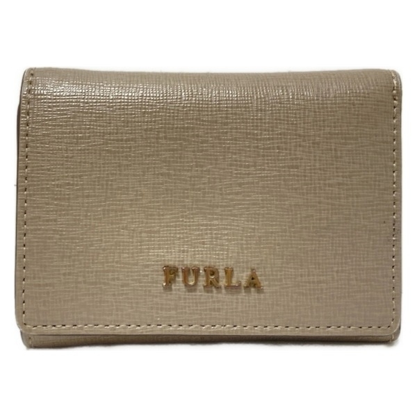 フルラ FURLA 3つ折り財布/ミニ/コンパクト - レザー グレーベージュ 財布拍卖