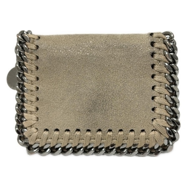 ステラマッカートニー stellamccartney 3つ折り財布/ミニ/コンパクト ファラベラ グレーベージュ×シルバー 財布拍卖