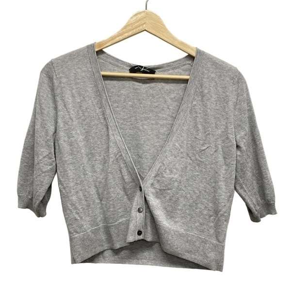 ユナイテッドアローズ UNITED ARROWS カーディガン - グレー レディース 半袖/ショート丈 美品 トップス拍卖