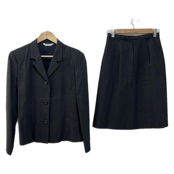 ニューヨーカー NEW YORKER スカートスーツ - ダークグレー レディース 薄手/肩パッド レディーススーツ拍卖