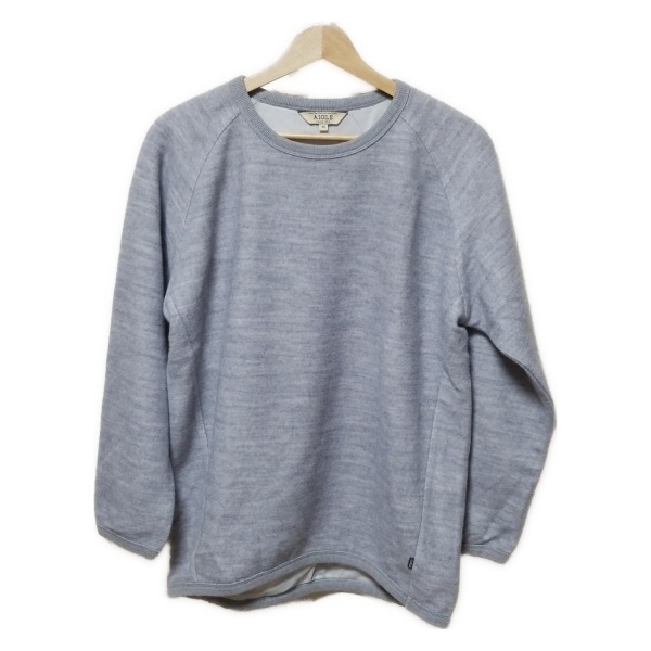 エーグル AIGLE トレーナー サイズ38 M - ライトグレー レディース 長袖 美品 トップス拍卖