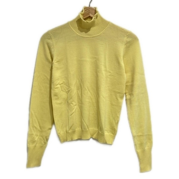 アルマーニコレッツォーニ ARMANICOLLEZIONI 長袖セーター/ニット サイズ38 S - イエロー レディース ハイネック 美品 トップス拍卖