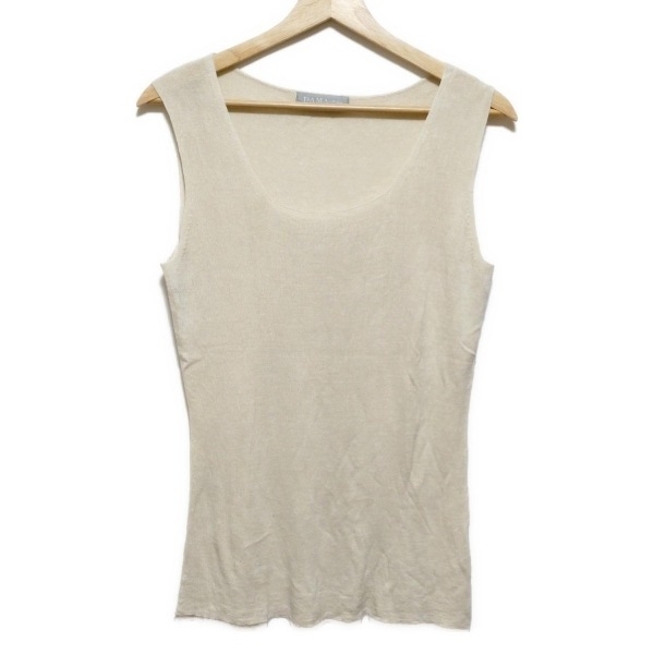 ダーマコレクション DAMAcollection ノースリーブカットソー サイズ3L - ベージュ レディース クルーネック/シルク/ニット トップス拍卖