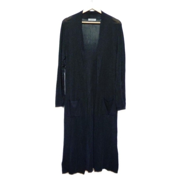 ダーマコレクション DAMAcollection カーディガン サイズ3L - 黒 レディース 長袖/ロング丈 美品 トップス拍卖