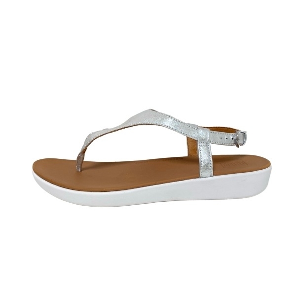 フィットフロップ Fitflop サンダル UK 4.5 - レザー シルバー レディース 美品 靴拍卖