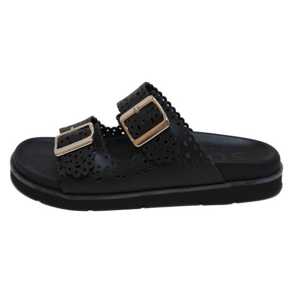 ペリーコ PELLICO サンダル 37 - レザー 黒 レディース パンチング/SUNNY 靴拍卖