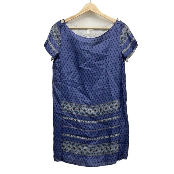 サカイラック sacai luck チュニック サイズ2 M - ライトパープル×ブルーグレー×マルチ レディース クルーネック/半袖 美品 ワンピース拍卖