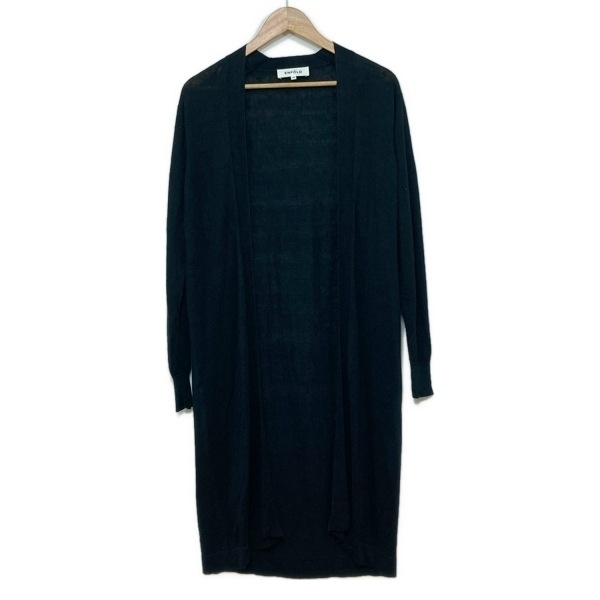 エンフォルド ENFOLD カーディガン サイズ38 M - ダークネイビー レディース 長袖/麻/ロング丈 美品 トップス拍卖