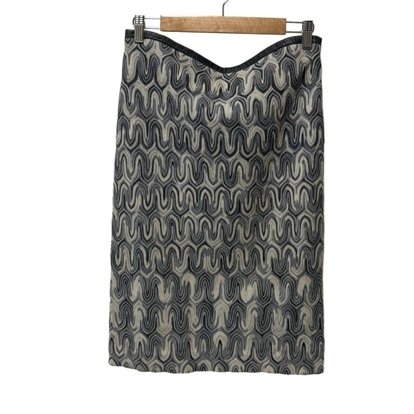 ミッソーニ MISSONI ロングスカート サイズ44 L - グレー×ダークグレー×マルチ レディース 美品 ボトムス拍卖