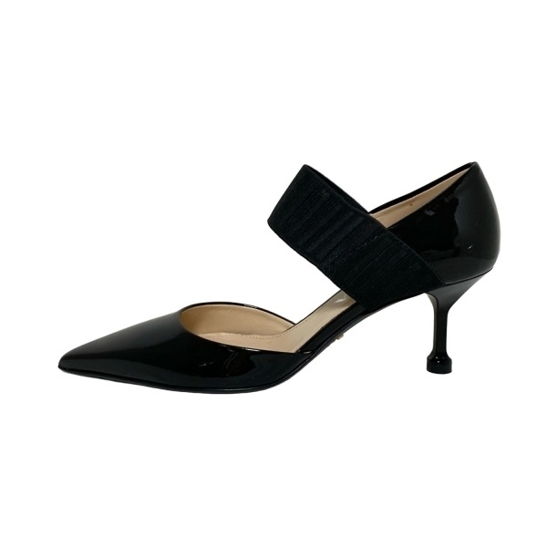 プラダ PRADA パンプス 351/2 - レザー 黒 レディース ポインテッドトゥ 靴拍卖