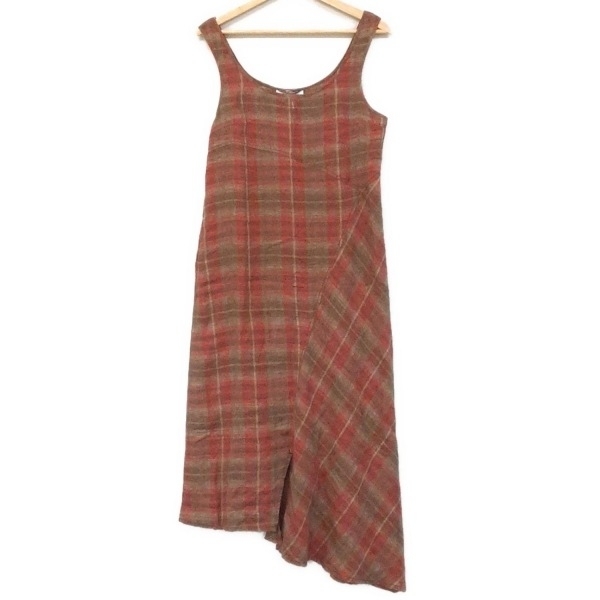 マックスマーラウィークエンド Max MaraWEEKEND サイズ40 M - ボルドー×カーキ×マルチ レディース 美品 ワンピース拍卖