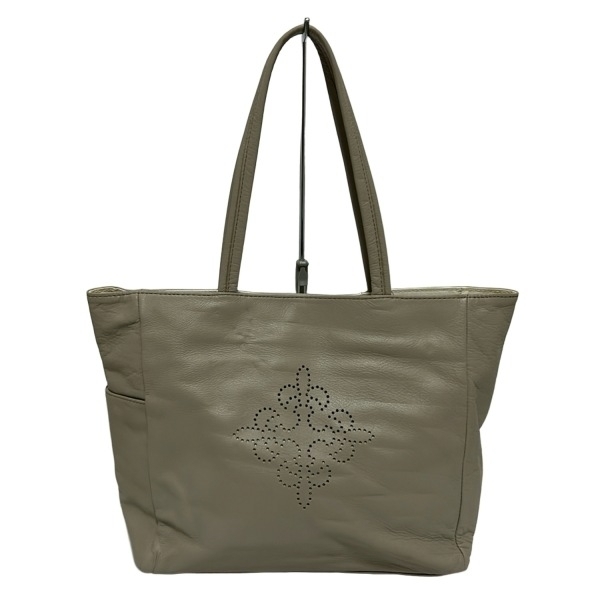 ラシット russet トートバッグ - レザー ライトグレー バッグ拍卖