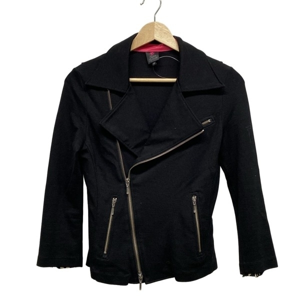 レジィーナロマンティコ Regina Romantico ライダースジャケット サイズ36 S - 黒 レディース 長袖/リヨセル/ナイロン/ポリウレタン/春/秋拍卖