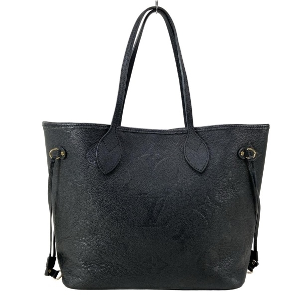 ルイヴィトン LOUIS VUITTON トートバッグ M45685 ネヴァーフルMM レザー、牛革 ノワール RFID確認済み バッグ モノグラム・アンプラント拍卖