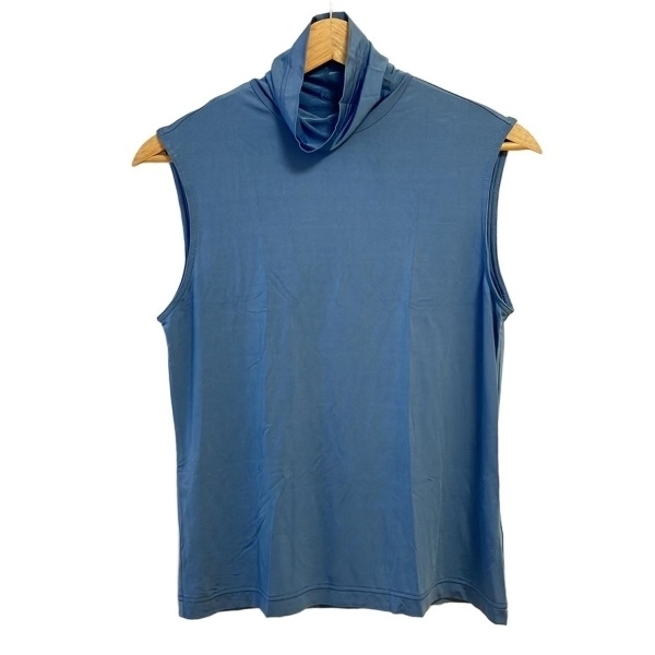 トクコ・プルミエヴォル TOKUKO 1er VOL ノースリーブカットソー サイズ9 M - ブルー レディース タートルネック トップス拍卖