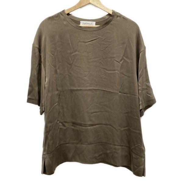 カオス Chaos 半袖カットソー サイズF - ブラウン レディース シルク トップス拍卖