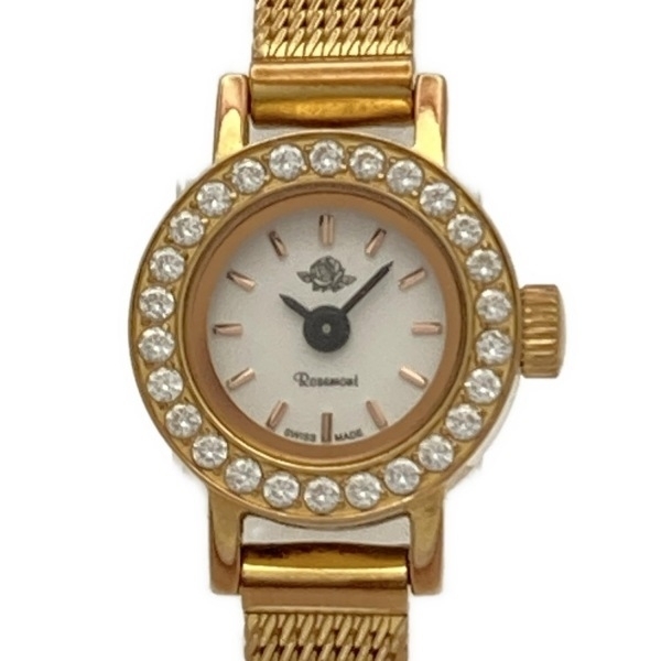 Rosemont(ロゼモン) 腕時計 - RS-021 レディース ラインストーンベゼル 白拍卖