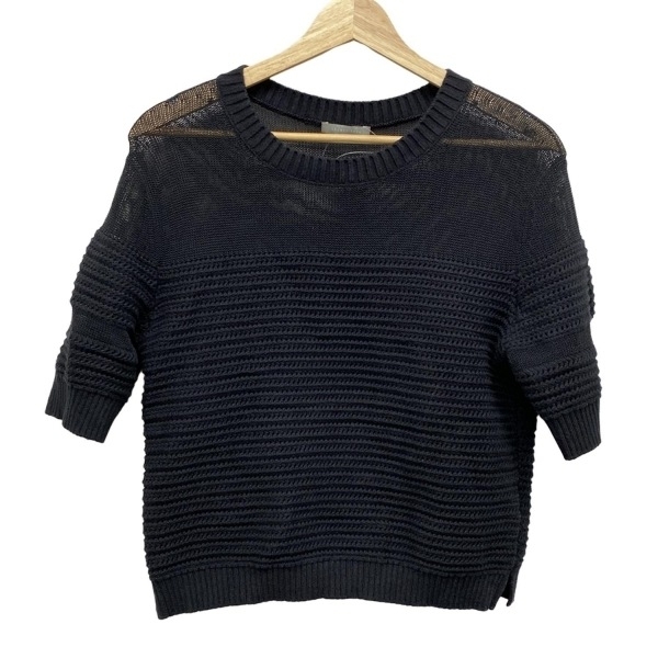 セオリーリュクス theory luxe 半袖セーター/ニット サイズ38 M - ダークネイビー レディース クルーネック トップス拍卖