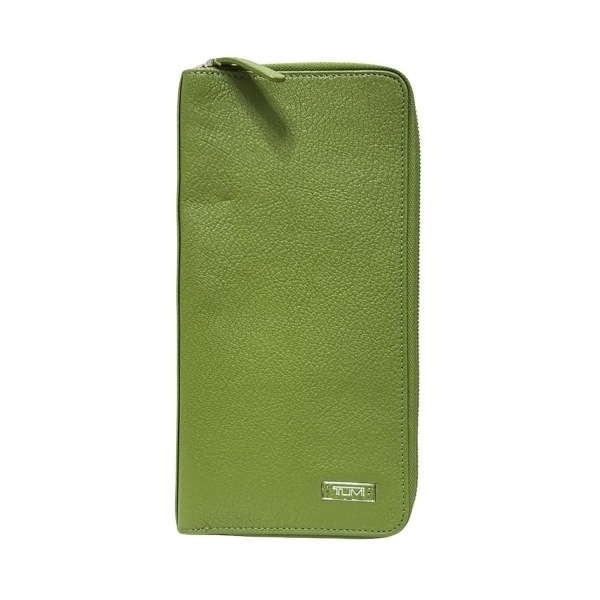 トゥミ TUMI - レザー ライトグリーン トラベルウォレット/ラウンドファスナー 財布拍卖