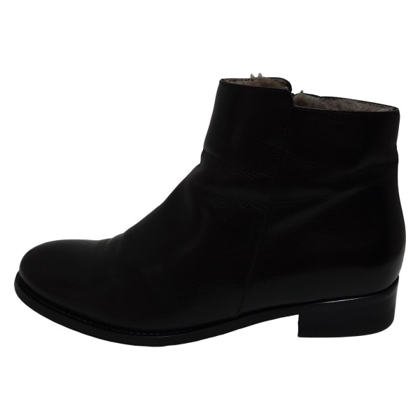 ルカグロッシ LUCA GROSSI ショートブーツ 37 - レザー 黒 レディース アウトソール張替済 靴拍卖