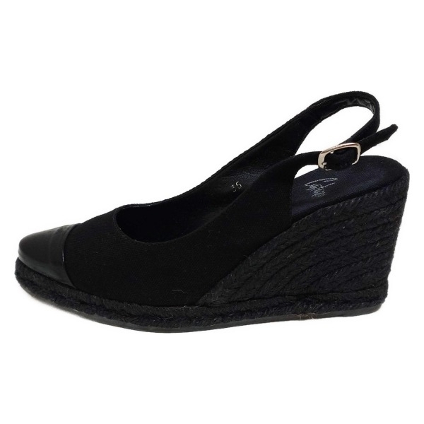 カスタニエール CASTANER サンダル 35 - レザー 黒 レディース ウェッジソール 靴拍卖