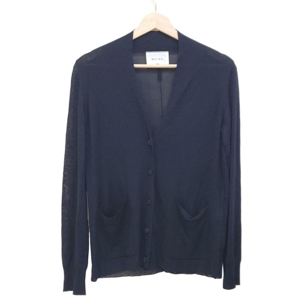 ベイジ BEIGE カーディガン サイズ4 XL - ダークネイビー レディース 長袖 美品 トップス拍卖